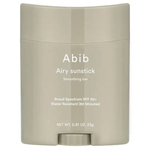 Abib Airy Sunstick Smoothing Bar, SPF 50+, 0.81 oz (23 g)