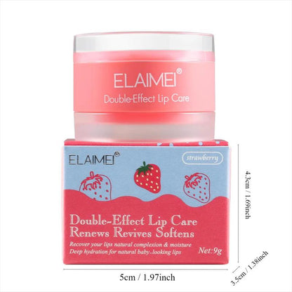 Strawberry Flavor Nourishing Lip Mask, 1 Box Moisturizing Lip Mask, Skin Care Cosmetics for Women & Girls