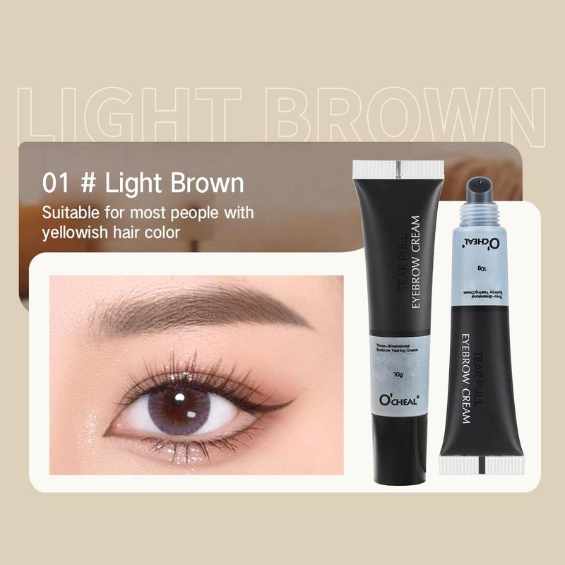 Long Lasting Semi-permanent Eyebrow Gel, 4pcs/set Film Forming Dye Eyebrow Cream, Eyebrow Makeup Product for Women & Girls