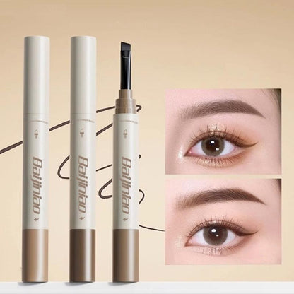 Double-ended Long-wearing Eyebrow Pencil, 1 Count Eyebrow Pen, Waterproof Long Lasting Eyebrow Pencil, Eyebrow Makeup Tool For Women