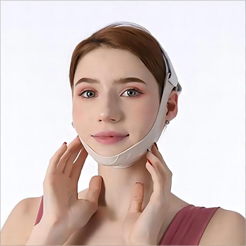 Silicone Face Slimming Mask, 1 Count V Shaped Face Lifting Belt for Tightening Skin, Waterproof Facial Slimming Strap for Daily Use