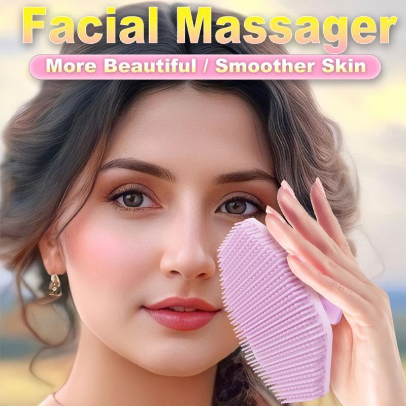 Face Washing Brush, Mini Face Wash Scrubber, Face Cleaning Brush for Facial Washing