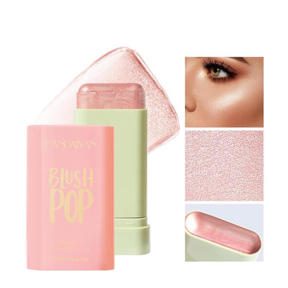 Blush Stick for Long-Lasting Radiance,Makeup Blush Stick for a Natural Flush,Instant Beauty 6-Color Solid Contouring Bar