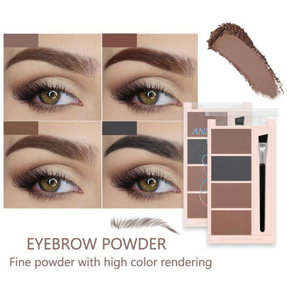 Long Lasting Eyebrow Powder, Waterproof Eyebrow for Women & Girls, Smudge Proof Eye Brow Powder, High Pigmented Eye Brow Shading & Filling Powder