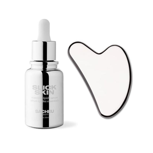 GUA SHA STARTER KIT - FACE GUA SHA TOOL AND SLICK SKIN SERUM