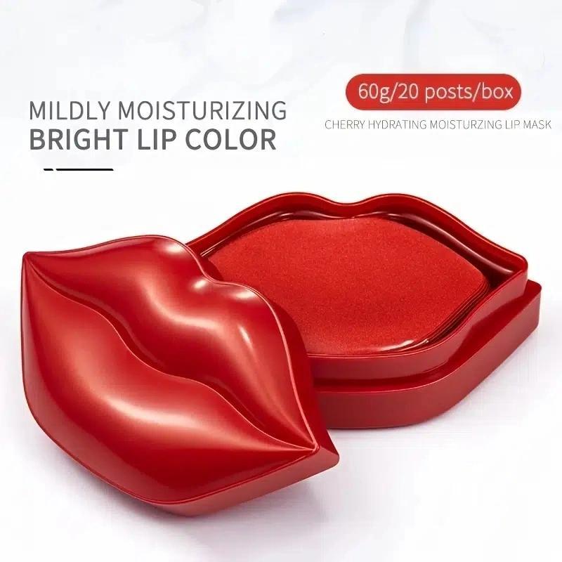 Mildly Moisturizing Lip Care Mask, 1 Set Cherry Hydrating Lip Patch, Lip Moisturizer for Women & Girls, Lip Care Product