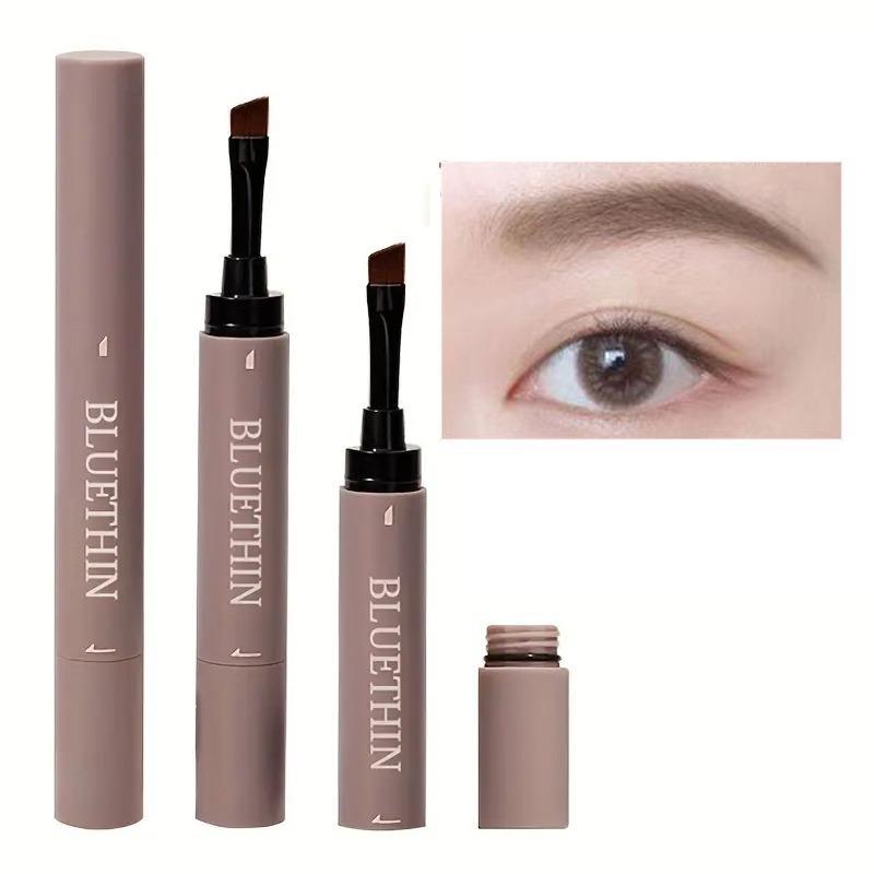 2 in 1 Eyebrow Cream With Brush, 1 Count Waterproof Anti Smudge Eyebrow Pencil, Eyebrow Cream With Brush, Waterproof Long Lasting Eyebrow Pencil, Eyebrow Makeup Tool For Daily Use