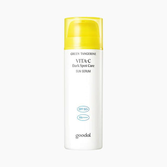 [Goodal] Green Tangerine Vita C Dark Spot Care Sun Serum 50ml, Soothing Moisture, Water and Sweat Resistant, Lightweight Texture, Nourishing Sunscreen, Impenetrable UV Protection