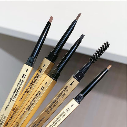 Makeup waterproof eyebrow pencil, long-lasting eye eyebrow pencil, eyebrow styling brush, eye makeup tools