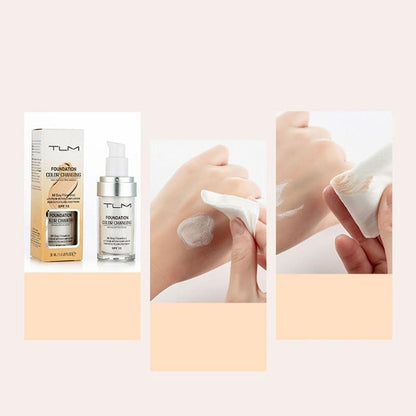 iDuory Flawless Colour Changing Foundation Concealer Cover Cream Sets All day flawless, Base Nude Face Liquid Cover Concealer, Long lasting (30ml)