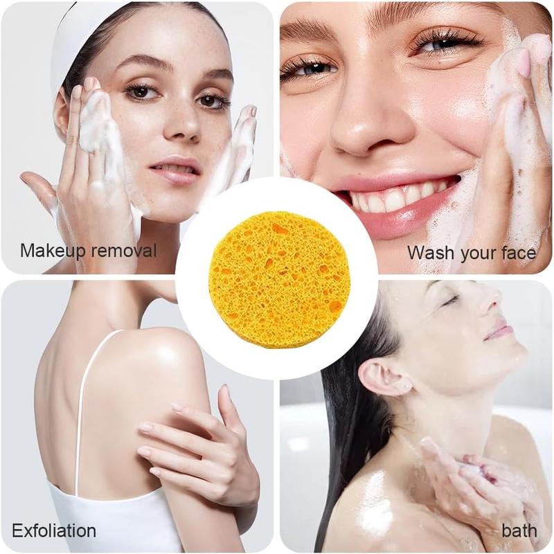 Compressed Facial Sponges, 24pcs Daily Cleansing & Gentle Exfoliating Facial Sponges, Makeup Remover Sponges, Facial Skin Care Tools for Women & Men, Comfort Hygiene Products