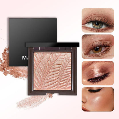 Multi-functional Highlighter Palette, Shimmer Long Lasting Pearly Makeup Palette, High-gloss Sparkling Nose Contouring Highlighter Powder