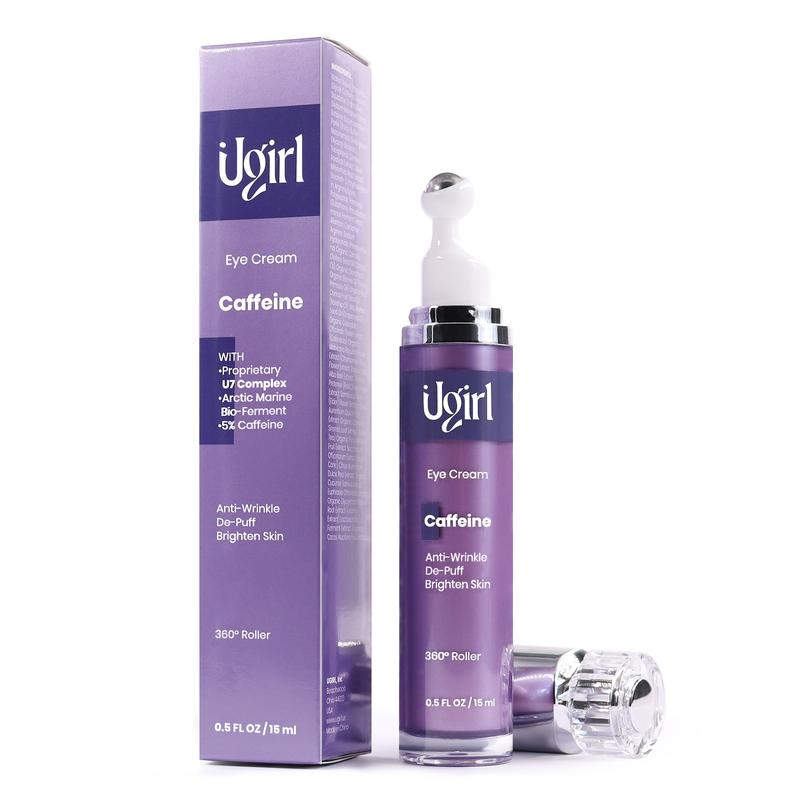 UGirl Eye Repair Cream Under Eye Cream with Caffeine for Minimizing Dark Circles and Puffiness Skin Care Daily Wrinkle Cream for Men Women