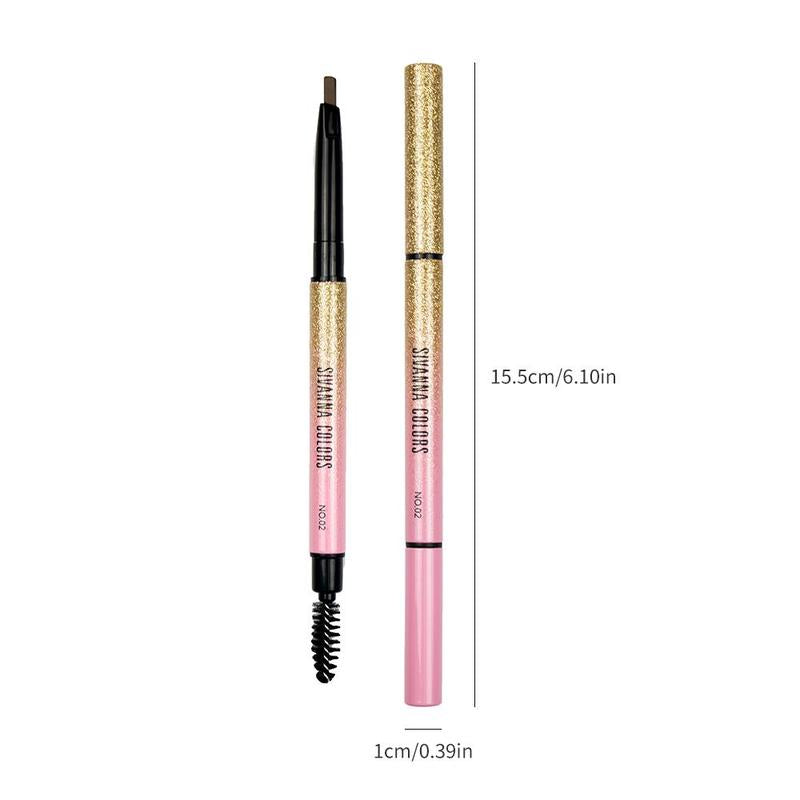 2 In 1 Eyebrow Pencil (1 Piece), Long Lasting Eyebrow Pen, Waterproof Makeup Eyebrow Pen