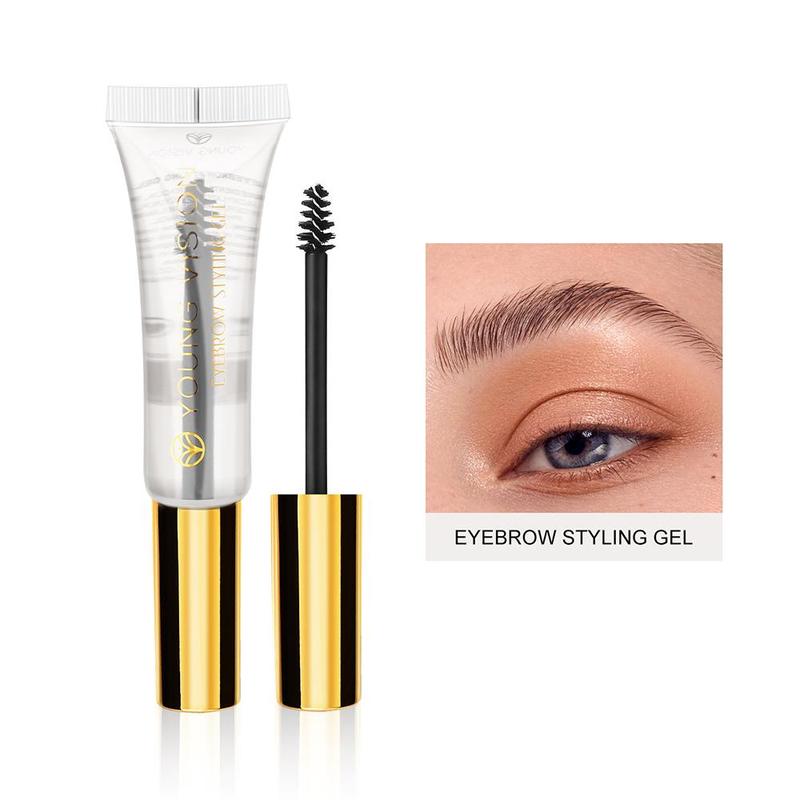 12ml Eyebrow Gel, 1 Count Eyebrow Styling Cream with Brush, Portable Eye Makeup Cosmetic For Girls And Ladies