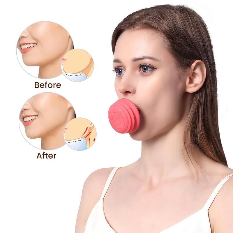 Face Muscle Trainer, Double Chin & Jawline Exercise Tool, Facial Muscle Exerciser, Face Skin Lift & Tightening Training Tool for Women & Men