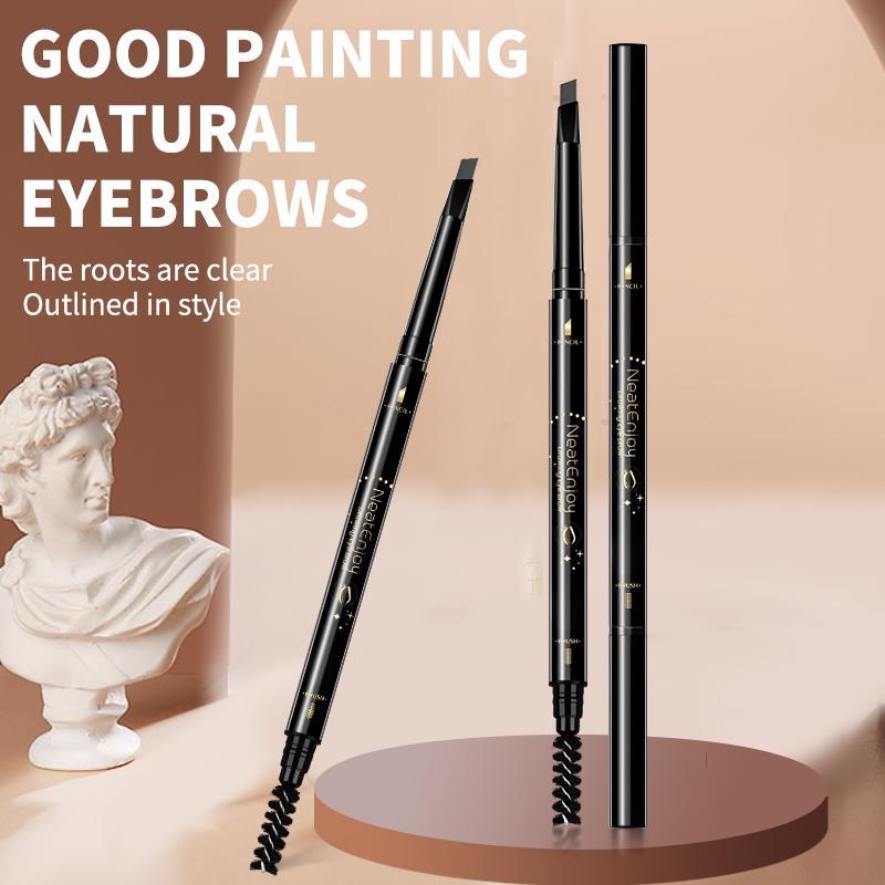 Waterproof Double-ended Eyebrow Pencil, 3pcs/set Long Lasting Eyebrow Pencil, Brow Styling Brush, Eye Brow Makeup Tool, Makeup Accessories