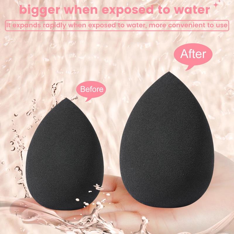 Makeup Sponge Set, 18pcs/set Versatile Soft Makeup Sponges & Puffs for Liquid Foundation, Loose Powder, Makeup Tools for Blending & Facial Detailing