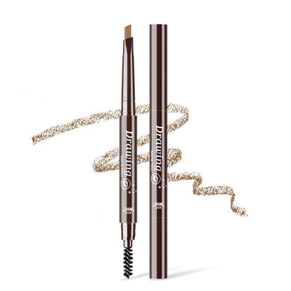 Double-ended Triangular Eyebrow Pencil With Brush, 1 Count Natural And Easy-to-pigment Eyebrow Pencil, Eye Makeup Product