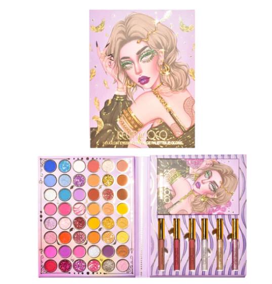 Kevin & Coco Feather 54 Color Eyeshadow & Face Palette Bundle