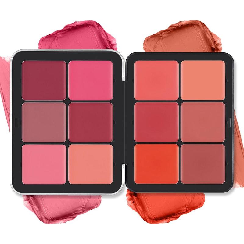 12 Colors Long Lasting Makeup Blush Palette, Smooth Blush Powder, Conchita Blush Palette, Natural Look Shadow Makeup Blush Palettes, Cheeks Contour Blush Pressed Powder