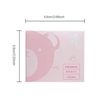 Gradient Blush Powder, Cute Bear Design Blush Palette, Facial Makeup Tools for Daily Use, Fine & Light Blush Palette, Gradient Design Facial Cosmetic