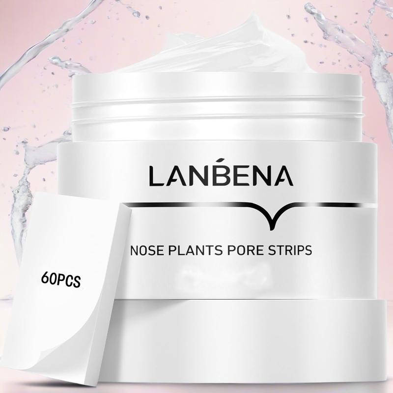 LANBENA Portable Nose Pore Cleansing Mask with 60 Face Papers - Professional Blackhead Purifying Solution for Women and Men