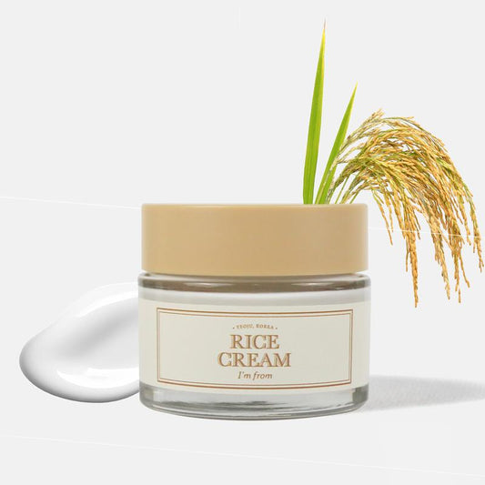 I'm from - Rice Facial Cream 1.69 Ounce, 41% Rice Bran Essence with Ceramide, Korean Skincare Moisturizers Comfort