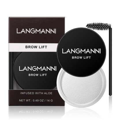 Lightweight Clear Eyebrow Wax & Eyebrow Brush, Eyebrow Soap Kit, Long Lasting Eyebrows Styling Wax Eyebrow Setting Gel, Clear Eyebrow Pomade, Eyebrow Makeup Set