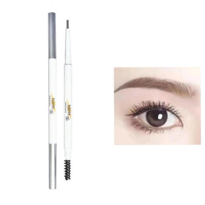 Double-ended Eyebrow Pencil, 1 Count Waterproof Long Lasting Eyebrow Pencils, Eye Makeup Products for Beginners