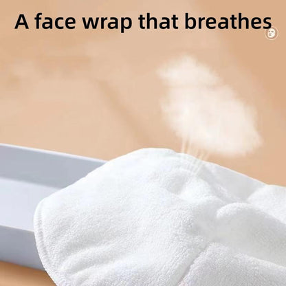 Face Mask Cover with Bandage (1 Piece), Breathable Facial Steamer Wrap for Home Spa, Facial Skin Relaxing Masks for Daily Use