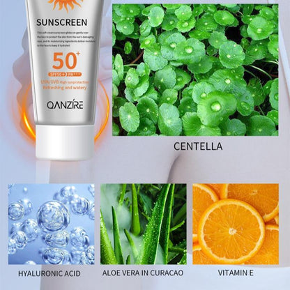 50g Waterproof Face Skin Care Cream, Sweatproof Sun Care Lotion for Face & Body, Hydrating Facial Moisturizer, Daily Skincare Product