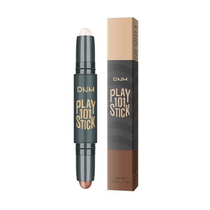 Double-head Contour Stick, Highlighting Eye Makeup Pen for Face, Dual Ended Concealer Stick, Makeup Highlighter Stick, High-gloss Make Up Pen