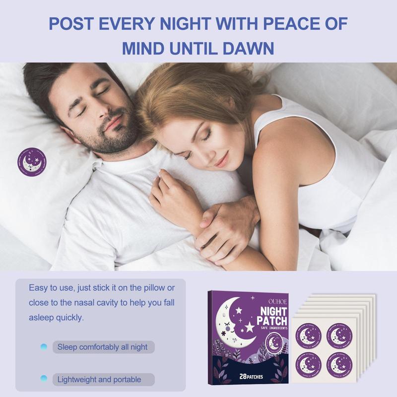 Natural Sleep Aid Night Patch for Improving Sleep Quality, 28pcs/set Body and Mind Relaxing Sticker, Beauty & Personal Care Product