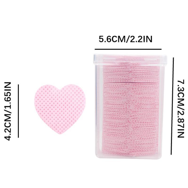 Heart Shaped Comfort Facial Cleaning Pad with Storage Box, 200pcs Disposable Makeup Removal and Facial Cleansing Pad for Daily, Facial Skin Care Tool for Women