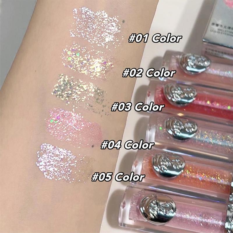 Glitter Liquid Eyeshadow, 5 Counts/set Long Lasting Glittering Eye Shadow, Colorful Eye Makeup Products for All Styles and Occasions