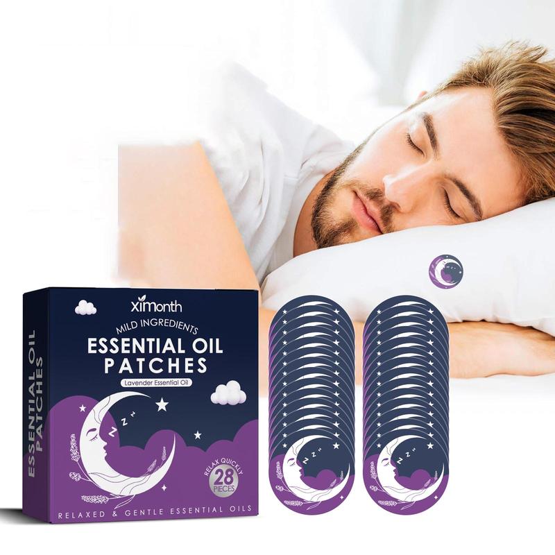 Essential Oil Sleeping Patches, 28 Counts Natural Essential Oil Patches, Sleeping Patches, Stress Relief Patches, Deep Sleep Patches, Natural Sleep Patches, Skin Care Products