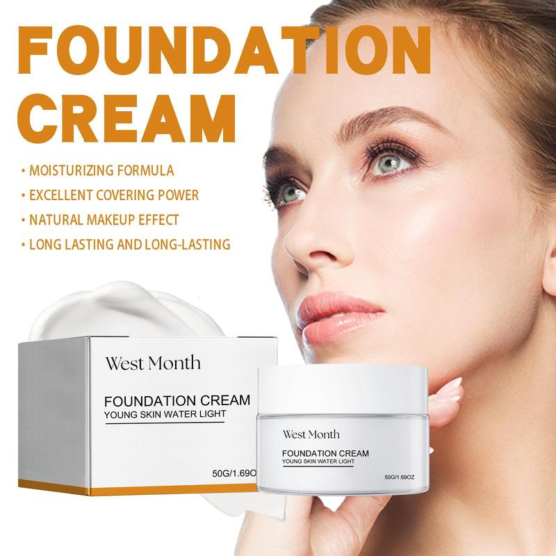 Moisturizing Concealer Foundation Cream, Natural Look Concealer Foundation, Long Lasting Makeup Cream, Concealer Foundation Cream