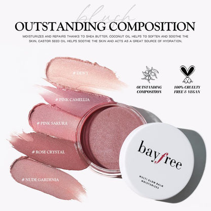 bayfree Glow Balm Face Makeup Cream Blush-Pink Camellia