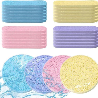 Compressed Facial Sponge Kit, 48pcs/set Round Facial Cleansing Sponge, Professional Makeup Remover Sponge, Facial Skincare Tool for Women