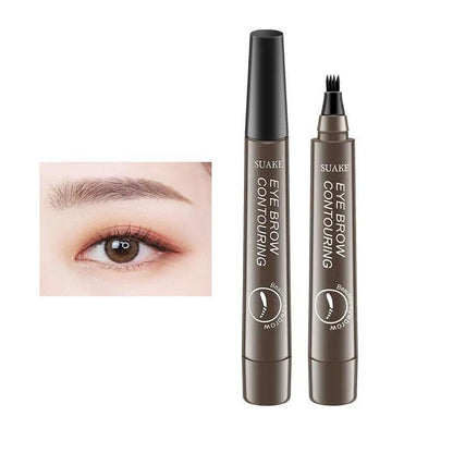 Cosmetic Long-wearing 4 Point Eyebrow Pencil, 1 Count Long Lasting Eyebrow Pen, Brow Styling Brush, Brow Shading & Filling Pencil, Eye Brow Makeup Products