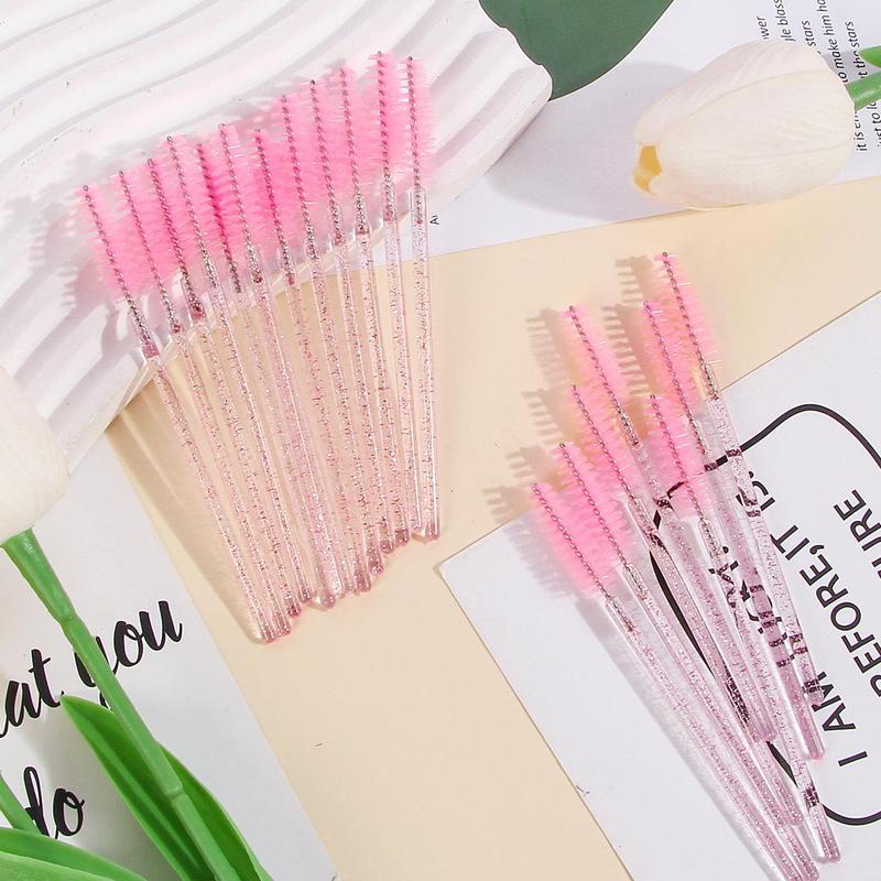 Travel Disposable Eyelash Brushes, 20pcs Portable Eyelash Spoolie Brushes, Makeup Tools for Women Girls Outdoor Travel, Mascara Sticks Lash Brushes