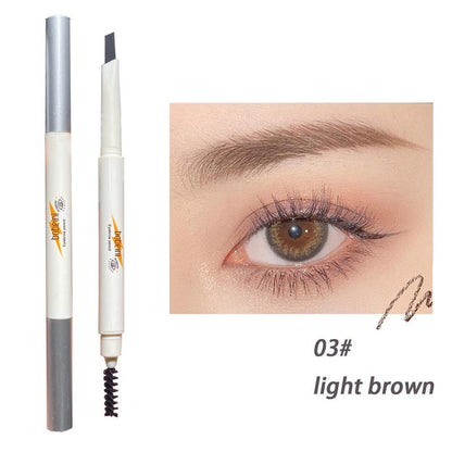 2 In 1 Dual-ended Eyebrow Pencil & Brush, 1 Count Brow Pencil, Eyebrow Makeup Product For Women & Girls