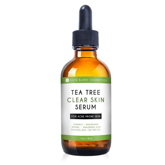 Tea Tree Serum for Face and Acne Prone Skin (1Oz) by . Tea Tree Oil Face Serum to Fight Acne Scars, Pimples, Dark Spots. Promotes Clear Skin for Teens