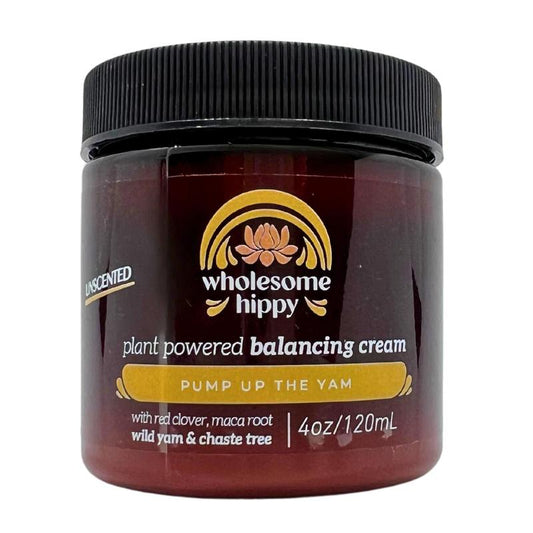 Wholesome Hippy Pump Up the Yam - Wild Yam Balancing Cream - 4oz - (Unscented) - Wild Yam Cream