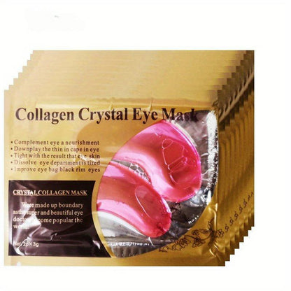 Collagen Crystal Eye Mask, 5 Counts/10pcs?Eye Care Product For Supplementing Eye Nutrition & Downplaying Fine Lines Around The Eyes