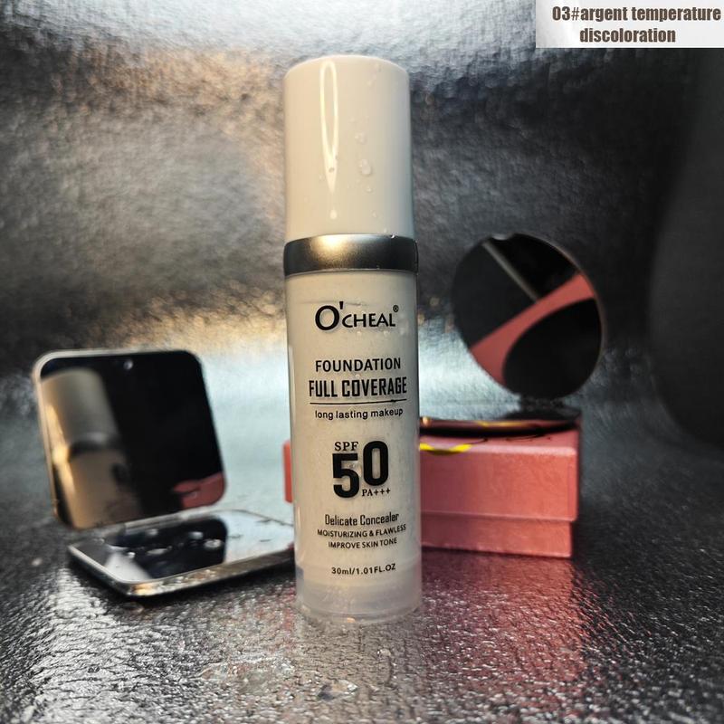 Long-lasting Foundation, Moisturizing Long-lasting Liquid Foundation, Full Coverage Flawless Makeup Cream