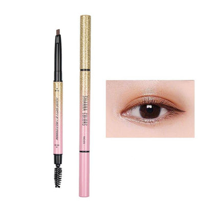 2 In 1 Eyebrow Pencil (1 Piece), Long Lasting Eyebrow Pen, Waterproof Makeup Eyebrow Pen