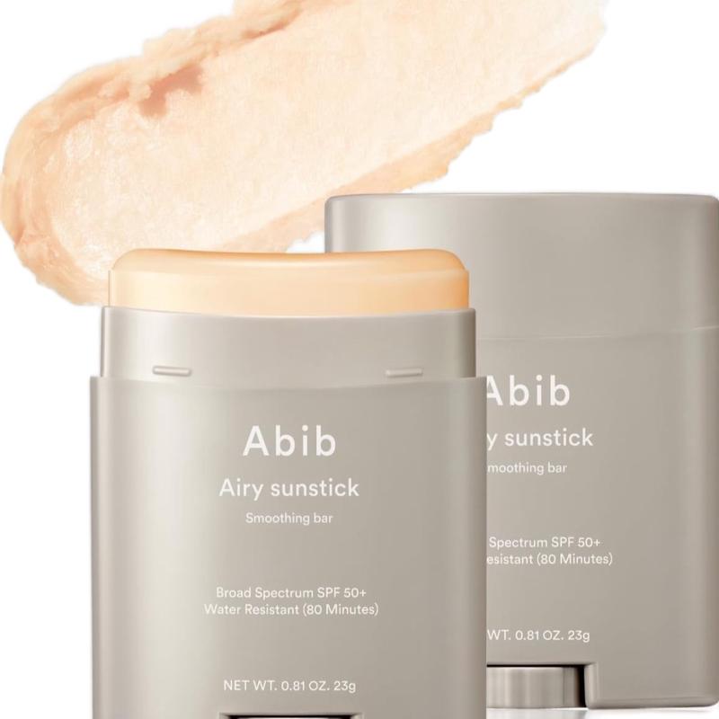 Abib Airy Sunstick Smoothing Bar SPF50 | Non-Sticky Matte Finish Sun Protection for Face and Body, Long-lasting Korean Sun Stick