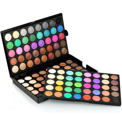 120 Colors Eyeshadow Palette, 1 Count Matte and Glitter Eye Shadows Palette, Summer Long Lasting Shimmering Eye Shadow Makeup Products, Colorful Eye Makeup Products for All Styles and Occasions,?Compact?Cosmetic?Palette